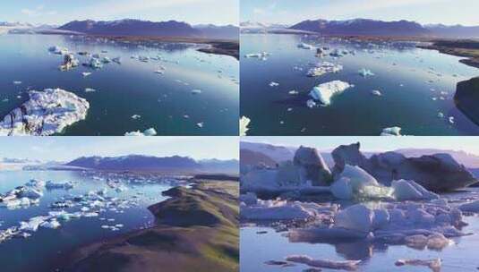 冰川冰山融化高清在线视频素材下载