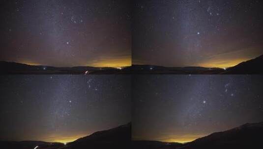 美丽的夜空时光流逝高清在线视频素材下载