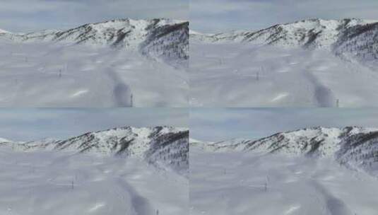 新疆旅游地喀纳斯禾木（冬季）高清在线视频素材下载