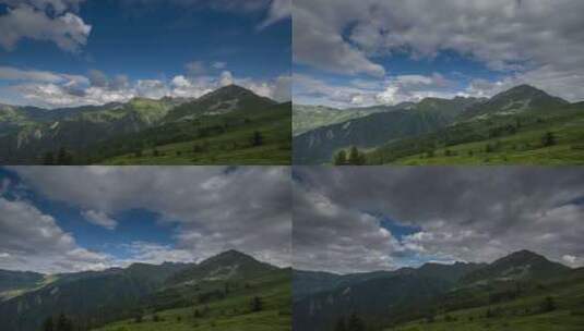 雪峰上的天空高清在线视频素材下载