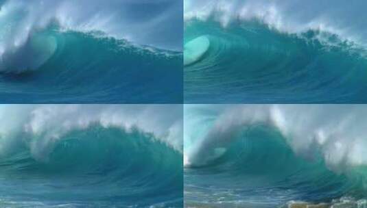 海水巨浪浪花海浪高清在线视频素材下载