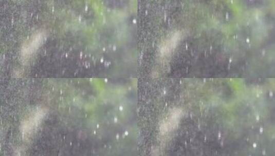 4K下雨空镜下雨升格慢镜头高清在线视频素材下载