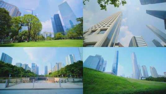 现代化一线城市广州地标建筑群高楼大厦合集高清在线视频素材下载