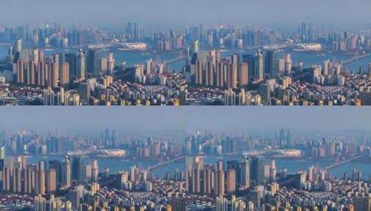 杭州前江新城城市CBD航拍高清在线视频素材下载