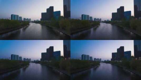 北京通州通惠河高清在线视频素材下载