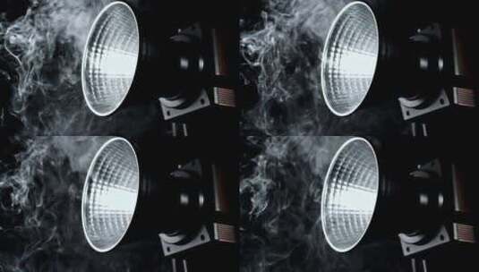 带灯光的超慢动作烟雾摄影棚高清在线视频素材下载
