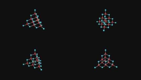 立方体分子结构通道视频素材高清在线视频素材下载