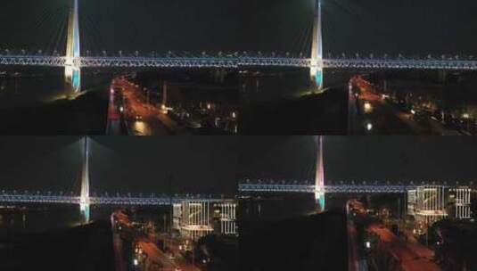 2023年重庆市大渡口区大滨路夜景航拍素材高清在线视频素材下载