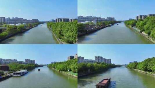 浙江杭州历史文化街区小河直街10高清在线视频素材下载