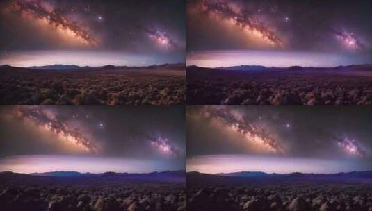 唯美大气神秘震撼的银河系光影高清在线视频素材下载