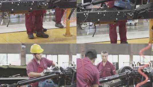 安徽合肥汽车配件工厂高清在线视频素材下载