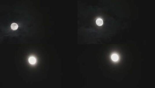 月亮圆月延时高清在线视频素材下载