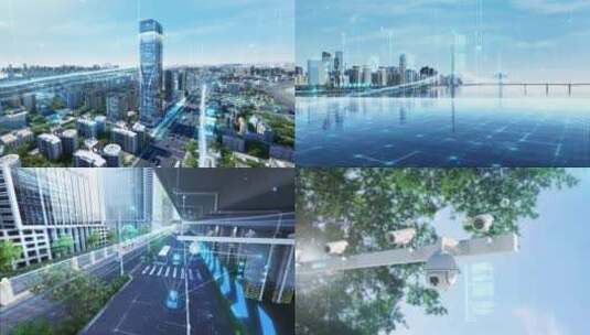 科技城市智慧信息化城市发展高清AE视频素材下载