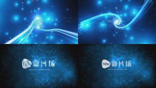 时光穿梭星空LOGO演绎模板高清AE视频素材下载