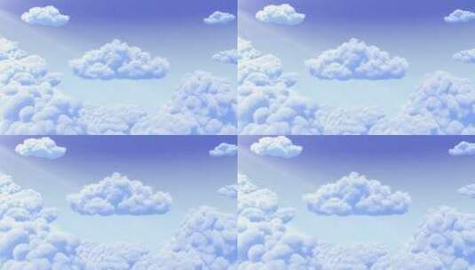 唯美天空云层logo演绎高清AE视频素材下载