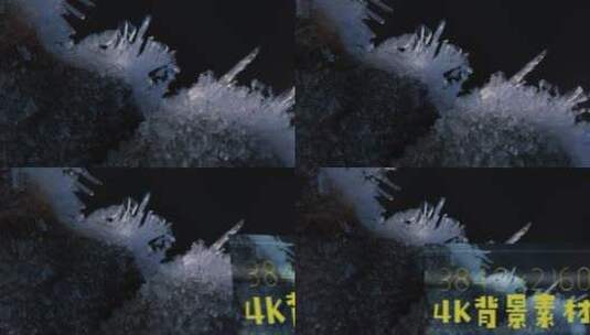 4K静帧大图 冰雪元素 极寒结冰 微距特写高清AE视频素材下载