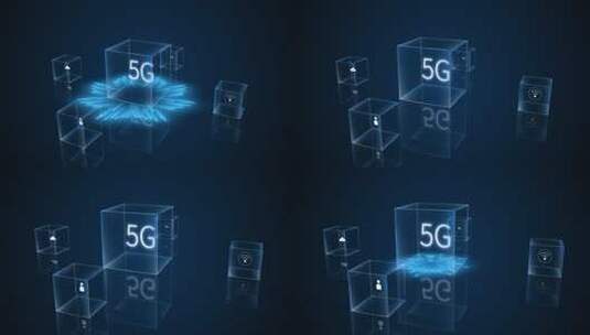 5G科技B 1 科技信息 5g互联网高清AE视频素材下载