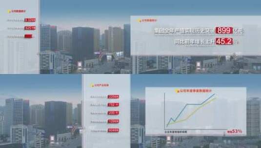 高端大气企业数据展示高清AE视频素材下载