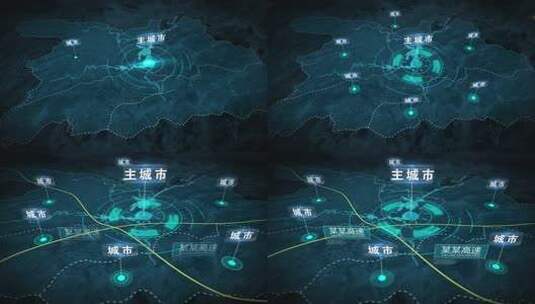 地铁线路高清AE视频素材下载