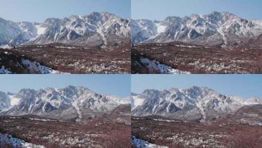 青海 雪山 4k 高山 青藏高原 冬天高清在线视频素材下载