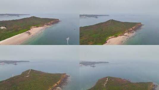 广西涠洲岛滴水丹屏景区 南湾高清在线视频素材下载