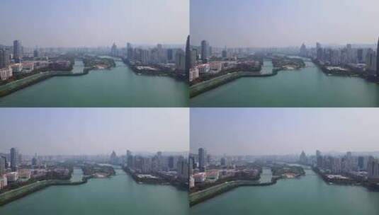 4k 航拍厦门城市天际线高清在线视频素材下载