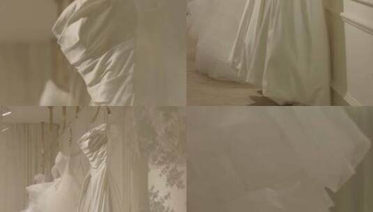 M1 成都 婚纱 婚纱细节特写高清在线视频素材下载