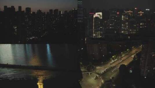 城市夜景空境重庆高清在线视频素材下载