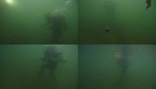水域救援重潜搜救高清在线视频素材下载