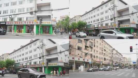 上海青云路眼镜城眼镜一条街高清在线视频素材下载