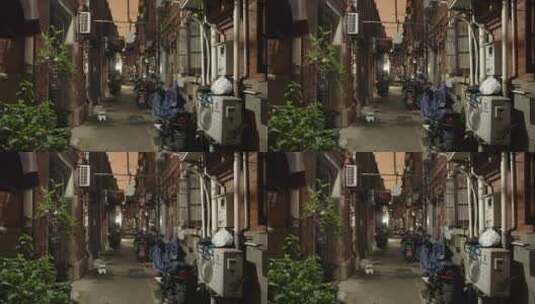 上海市井弄堂生活场景高清在线视频素材下载