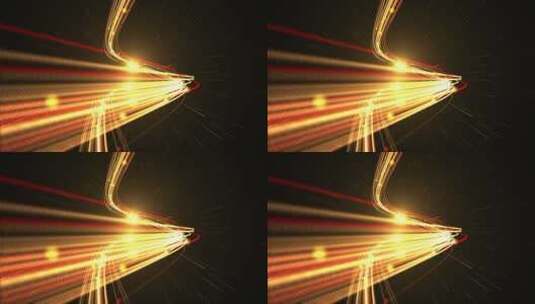 金色光线光束粒子穿梭高清在线视频素材下载