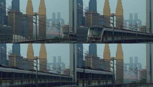 重庆城市风光轨道交通高清在线视频素材下载