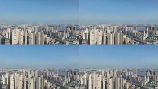 武汉长江两岸城市风光航拍高清在线视频素材下载