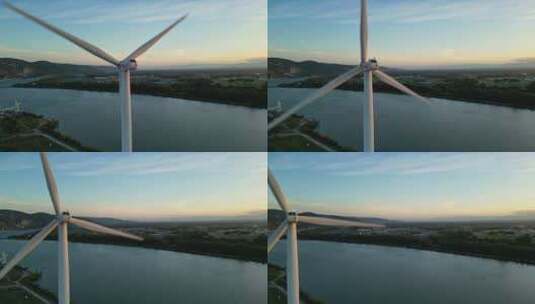 风电 新能源 风力发电 风车 环保高清在线视频素材下载