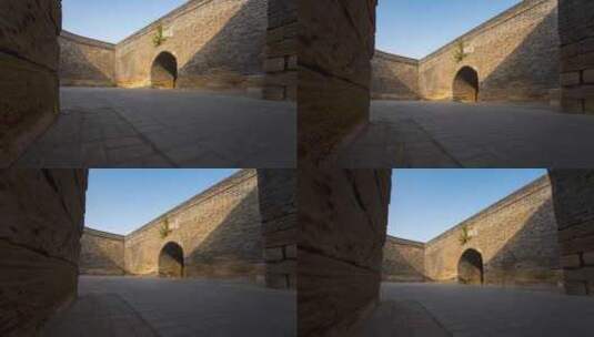 古城历史古建筑城墙古镇岁月光影高清在线视频素材下载