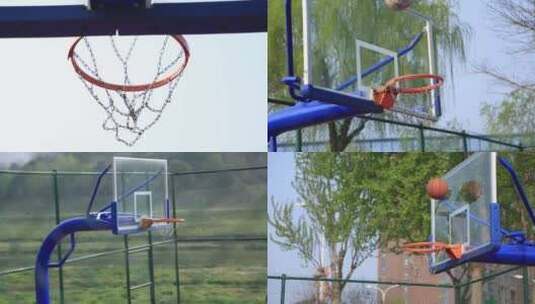 篮球入框特写高清在线视频素材下载
