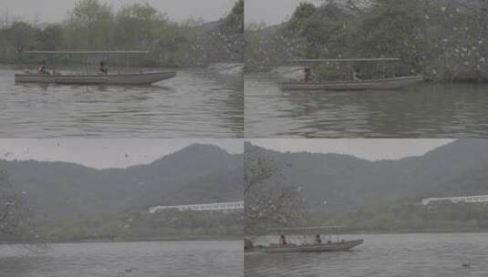 湘湖春天雨后实拍素材高清在线视频素材下载