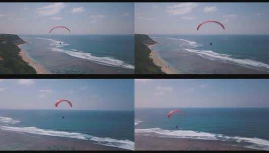 海边跳伞的视频高清在线视频素材下载