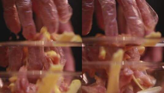 葱姜米酒腌制鸡肉去腥 (9)高清在线视频素材下载