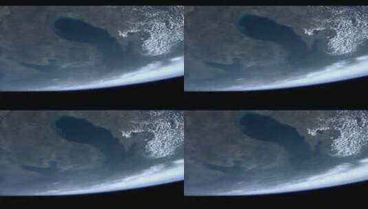 太空中的密歇根湖高清在线视频素材下载