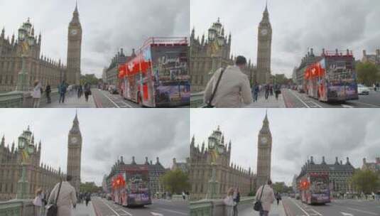 伦敦街道的实拍视频高清在线视频素材下载