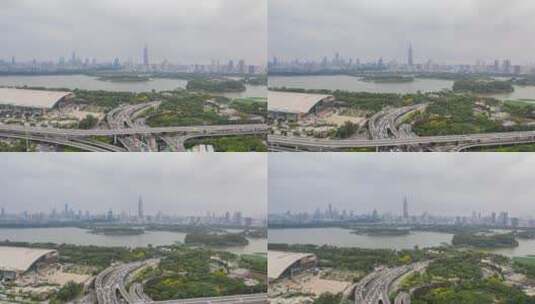 南京城市延时高清在线视频素材下载