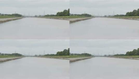 江边的河面上高清在线视频素材下载