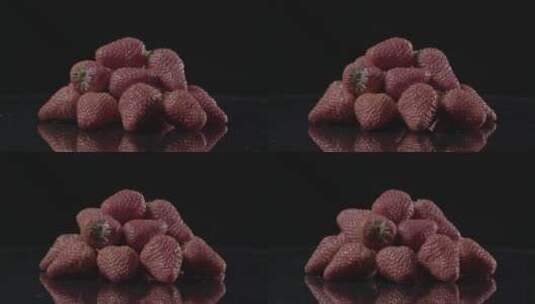 草莓微距LOG高清在线视频素材下载