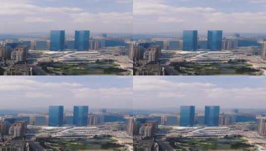 贵州贵阳城市高楼建筑竖屏航拍高清在线视频素材下载