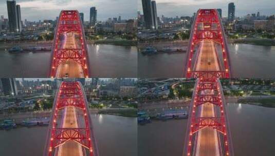 武汉晴川桥高清在线视频素材下载