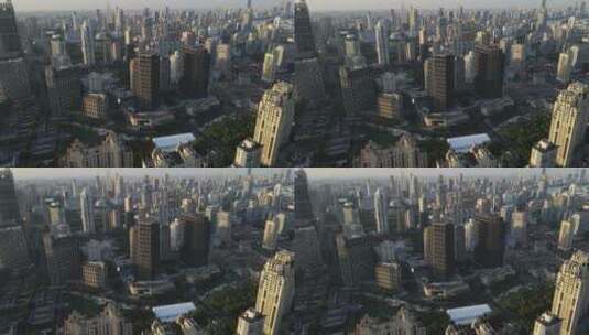 上海黄浦区人民广场新天地全景4K航拍高清在线视频素材下载
