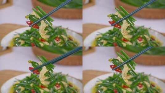 韭菜苔素材高清在线视频素材下载