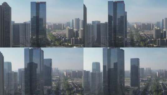 佛山金融高新区楼宇航拍高清在线视频素材下载